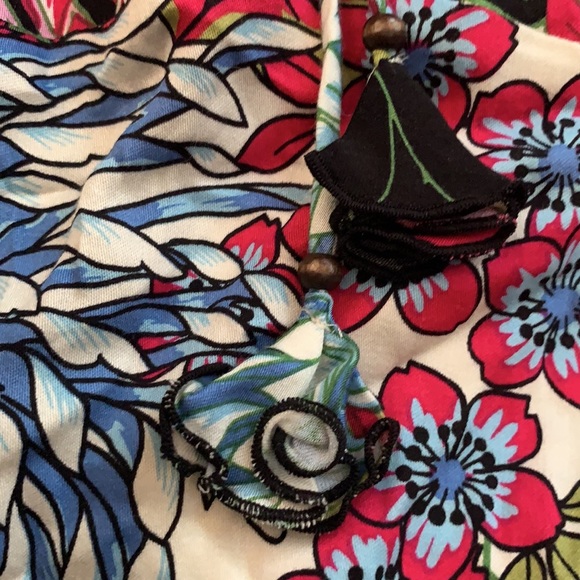 📌 Hale Bob Amberlynn Silk Burnout Silk Tunic - Picture 3 of 4